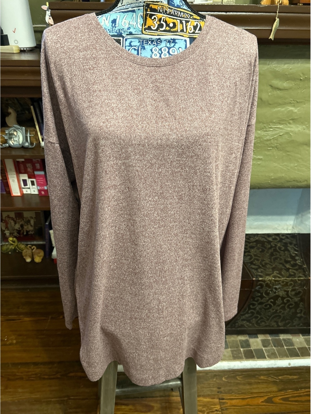 St. John's Bay Women's Long Sleeve Button Detail Top XLT